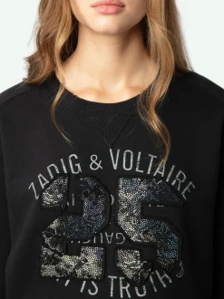 Cheap Zadig & Voltaire Arvene Diamanté SweatshirtNEW Grischineclair